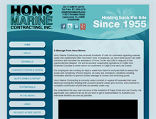 Tablet Screenshot of honcmarine.com